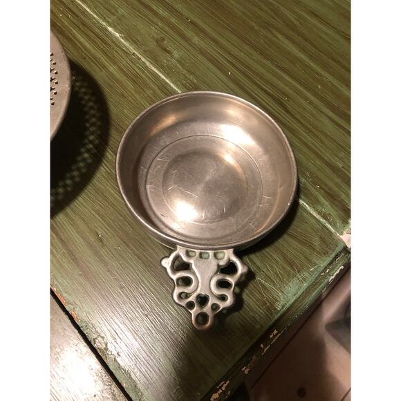 Vintage Pewter Bundle One Woodbury Porringer Bowl One Pewter by Pool Candy Bowl - Picture 2 of 5